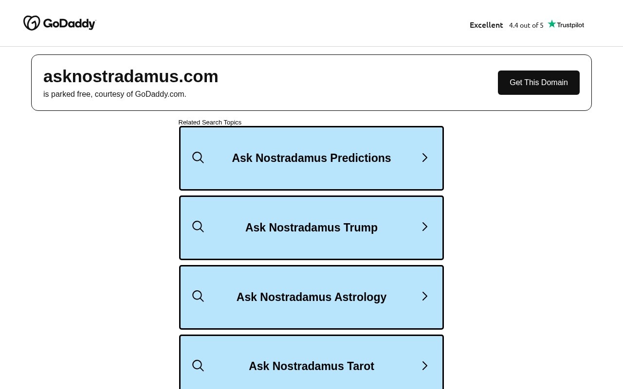 Ask Nostradamus官网截图