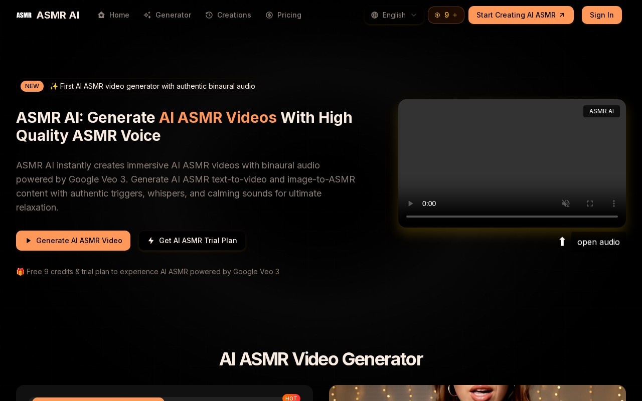 ASMR AI官网截图
