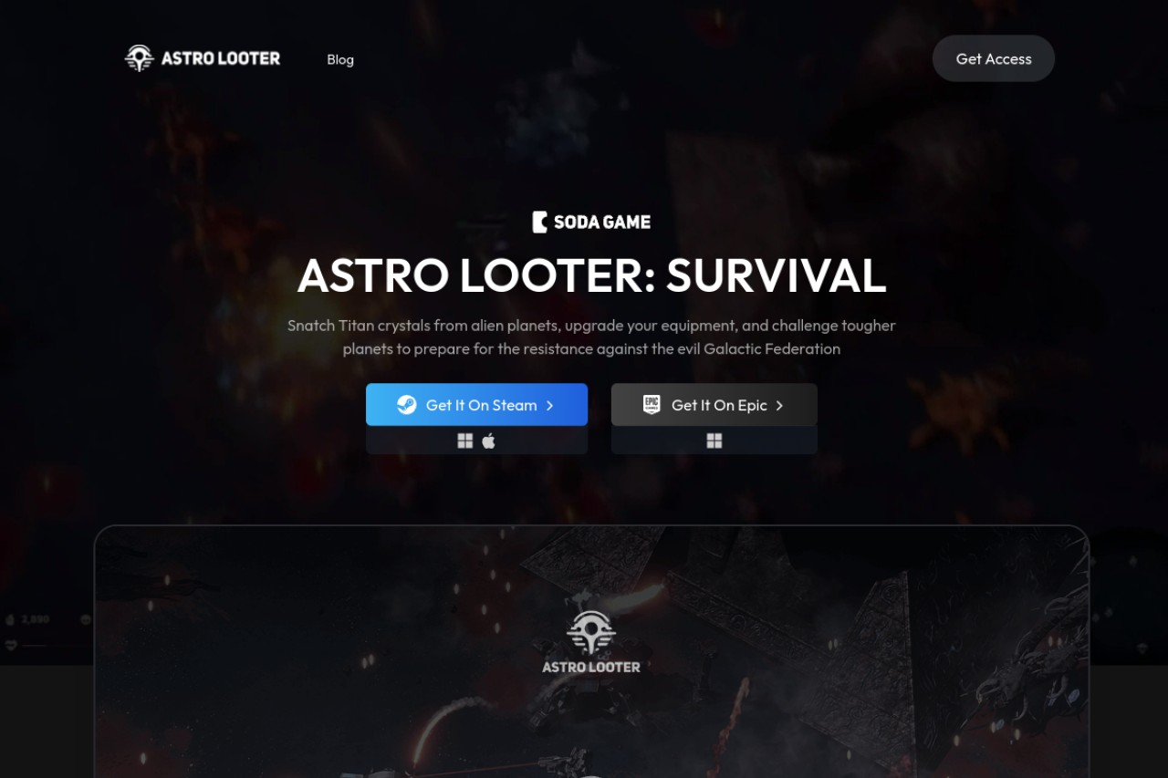 Astro Looter官网截图