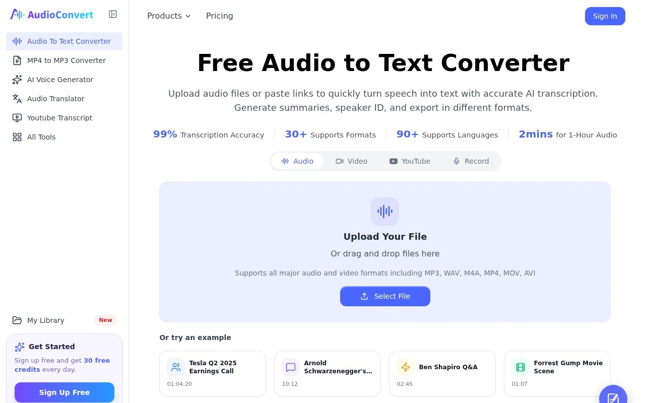 AudioConvert官网截图