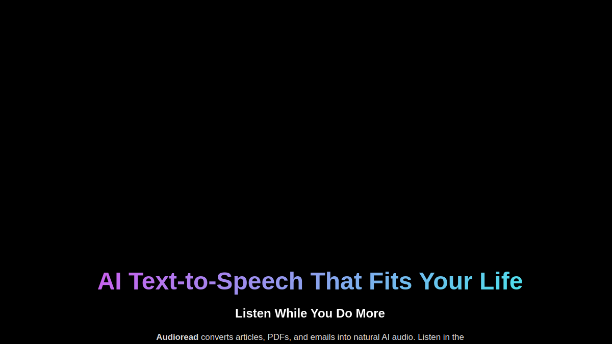 Audioread官网截图