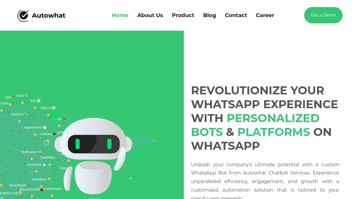 Whatsapp bot官网截图
