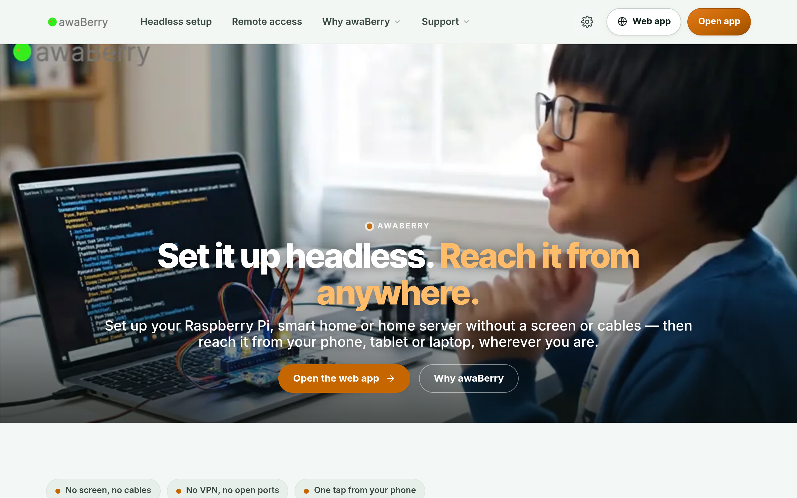 awaBerry - The AI-Native Device Platform官网截图