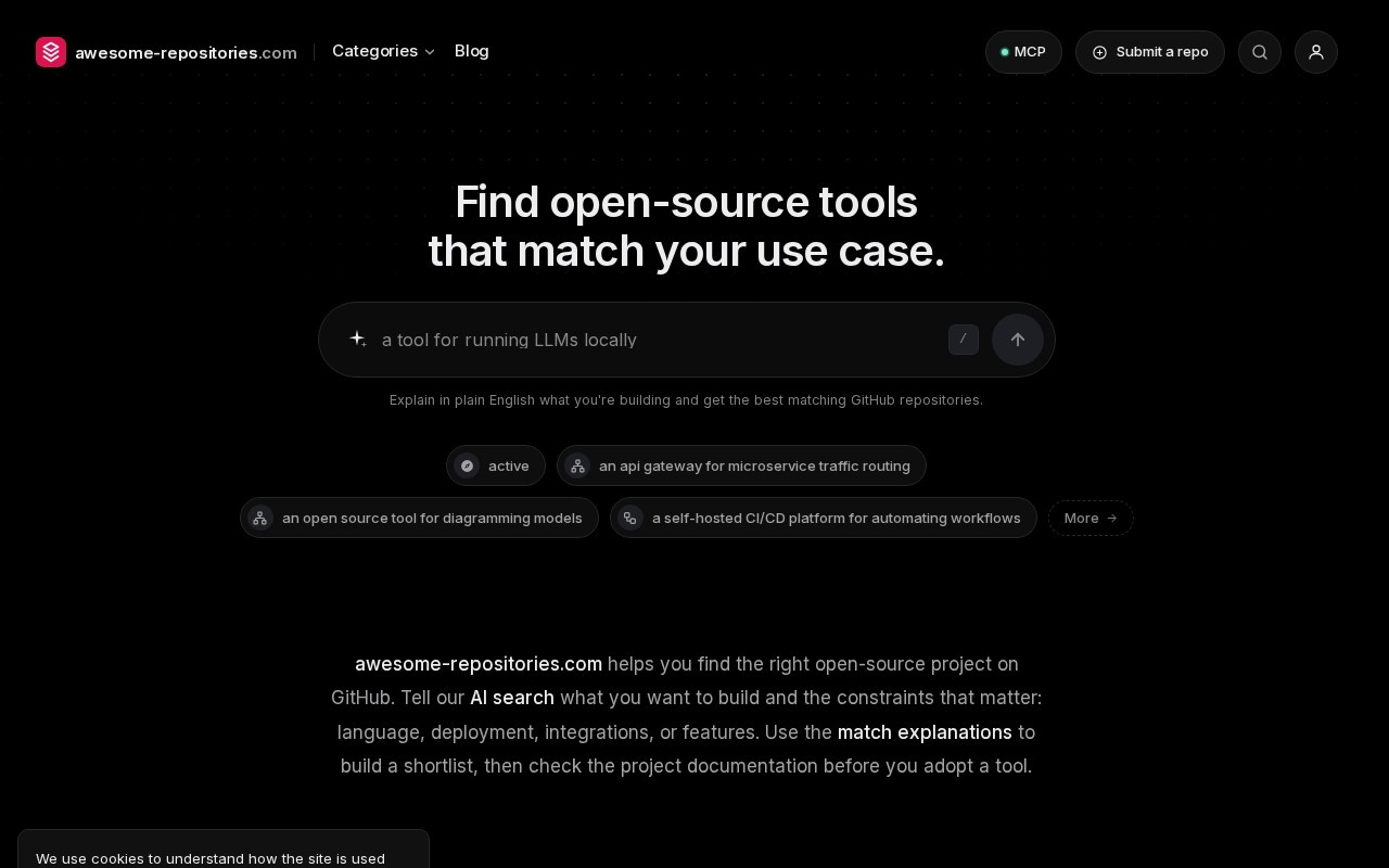 AI Repository Search官网截图