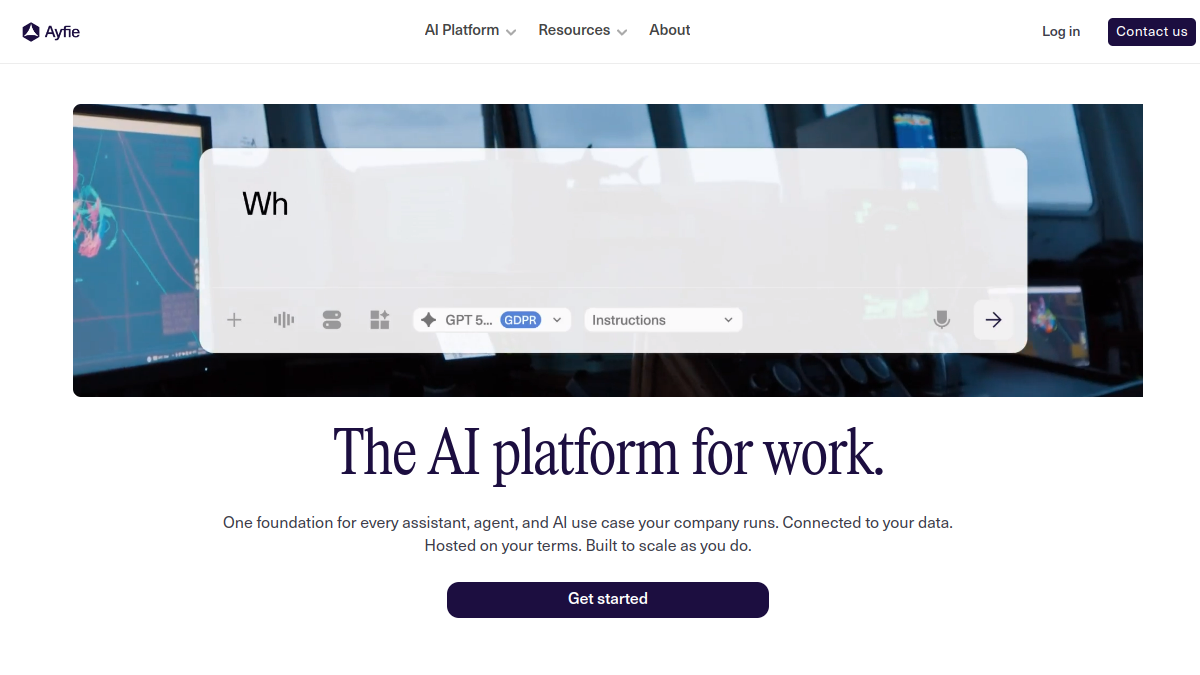 Ayfie AI Personal Assistant官网截图