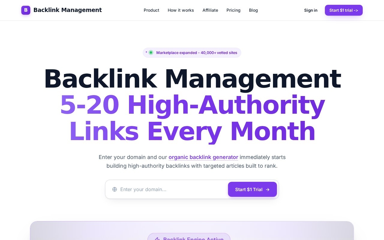 Backlink Management官网截图