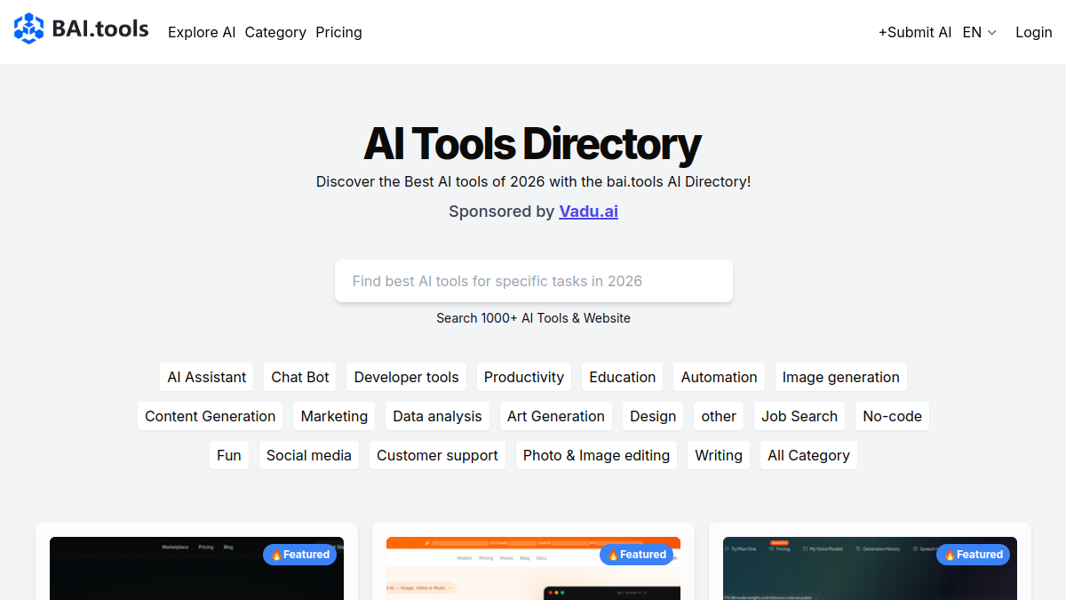 Bai.tools官网截图