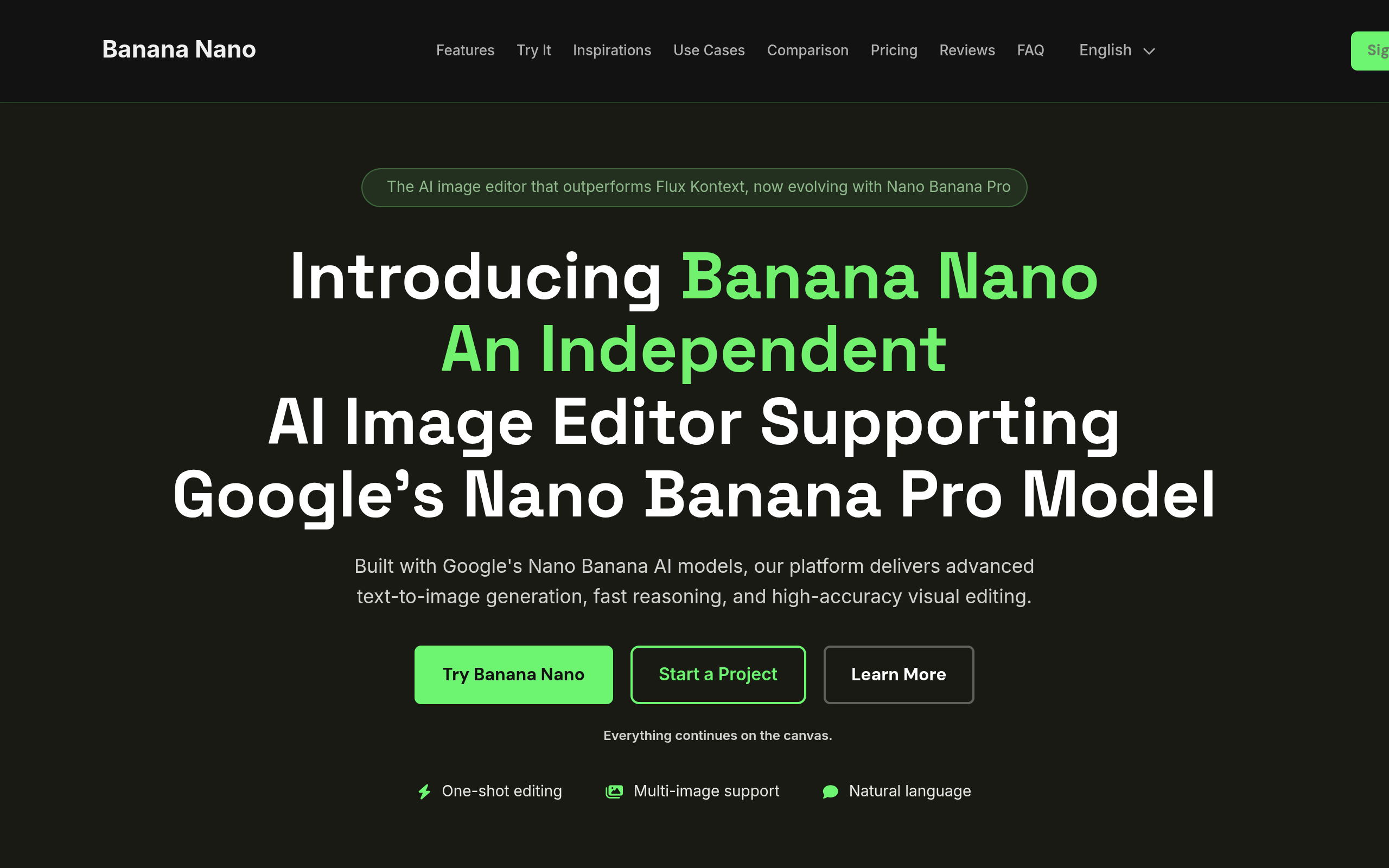Nano Banana 2官网截图