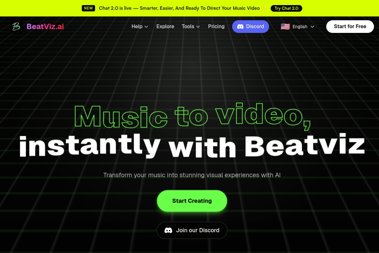 BeatViz AI: The Ultimate AI Music Video Generator官网截图