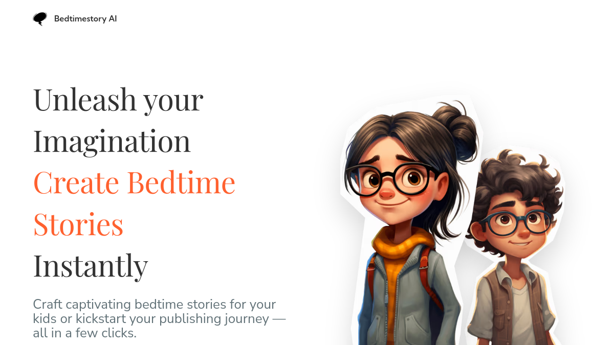 BedtimeStory AI官网截图
