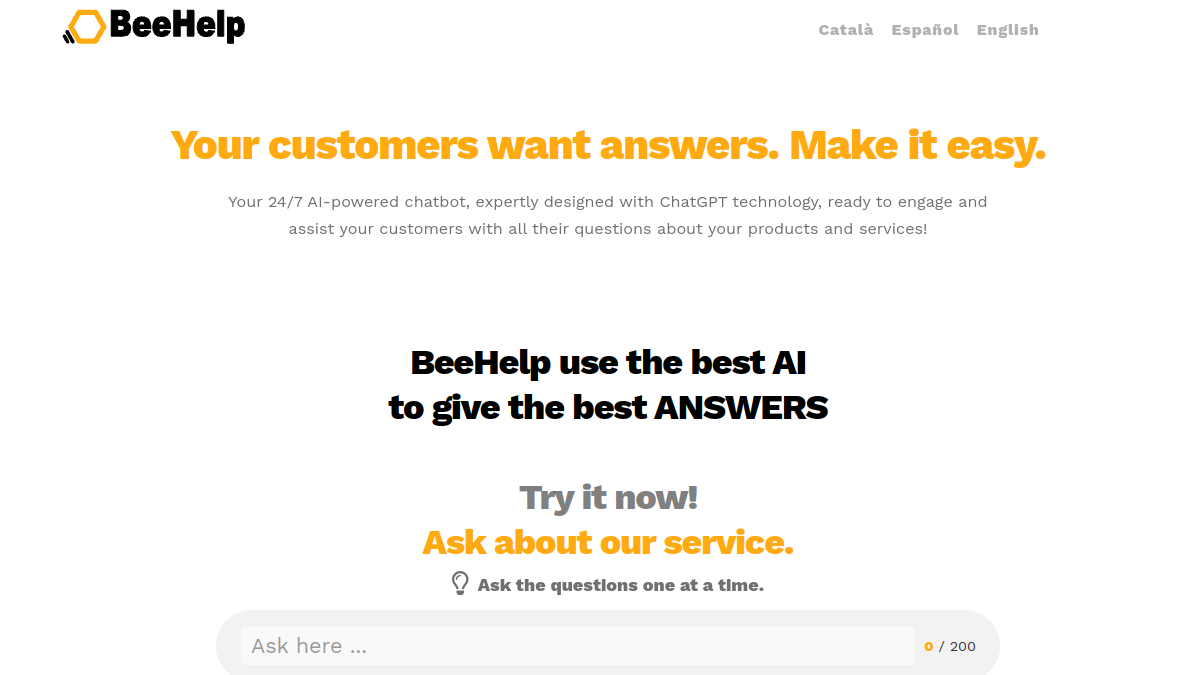 BeeHelp Assistant官网截图