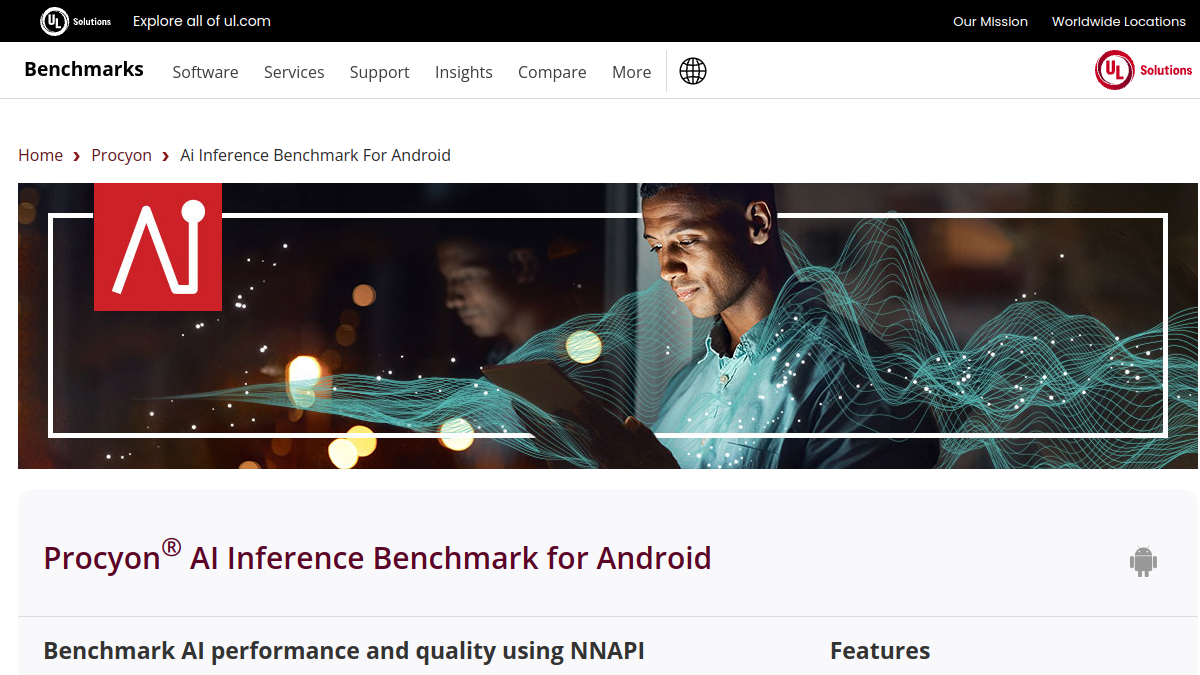 Procyon AI Inference Benchmark for Android官网截图