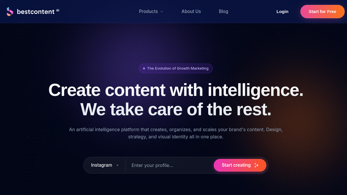 BestContent AI官网截图