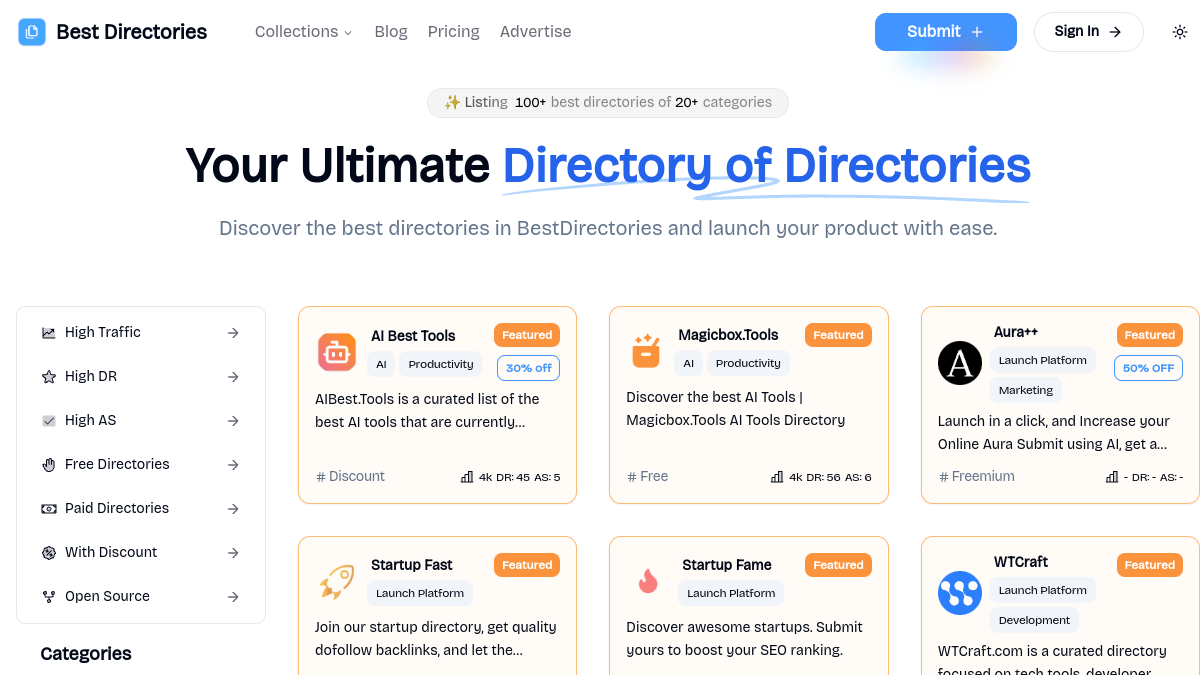 Best Directories官网截图