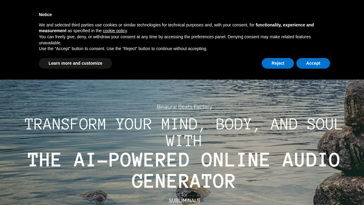 Binaural Beats Factory官网截图