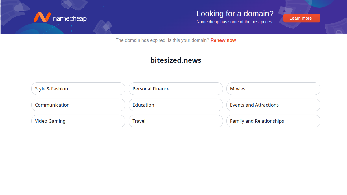 Bitesized官网截图