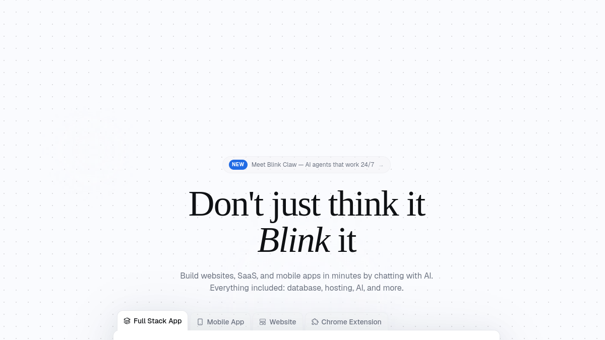 Blink官网截图