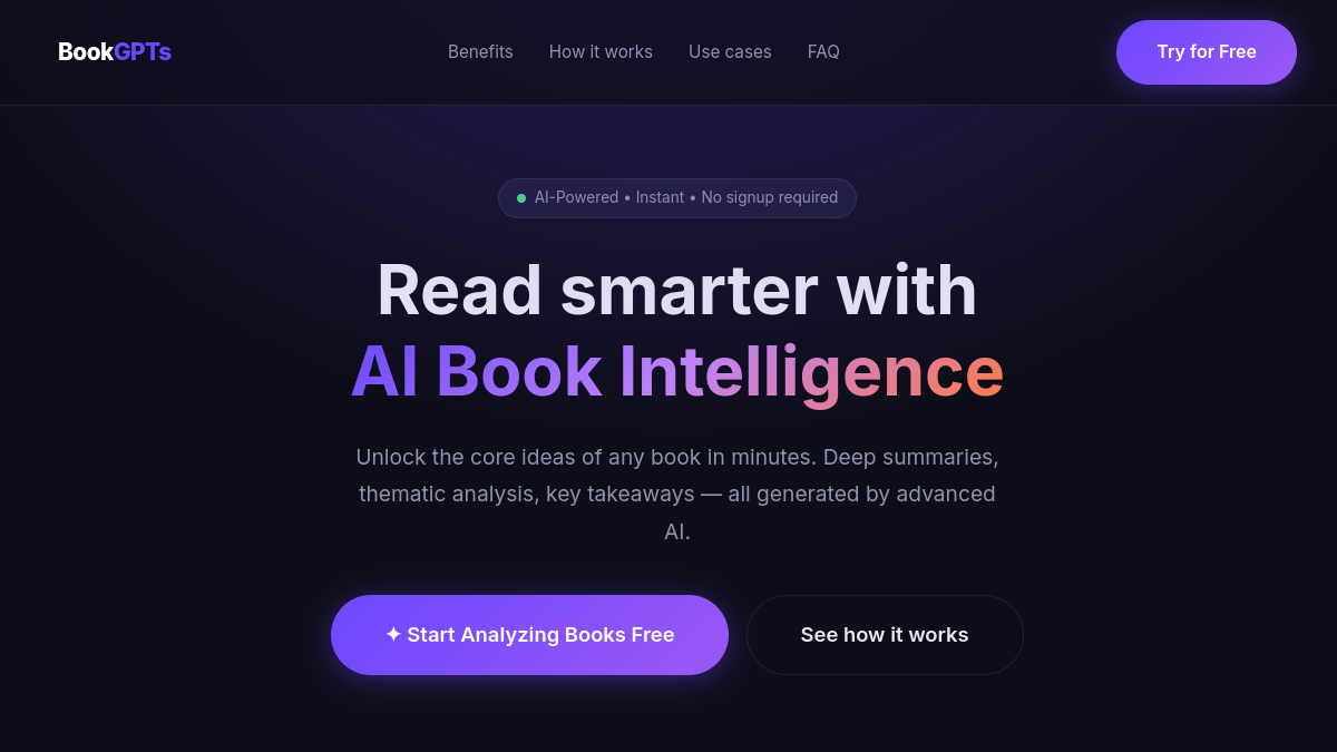 BookGPTs官网截图