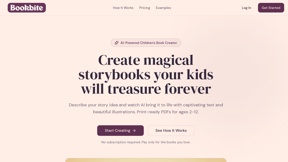 BookBite.AI官网截图