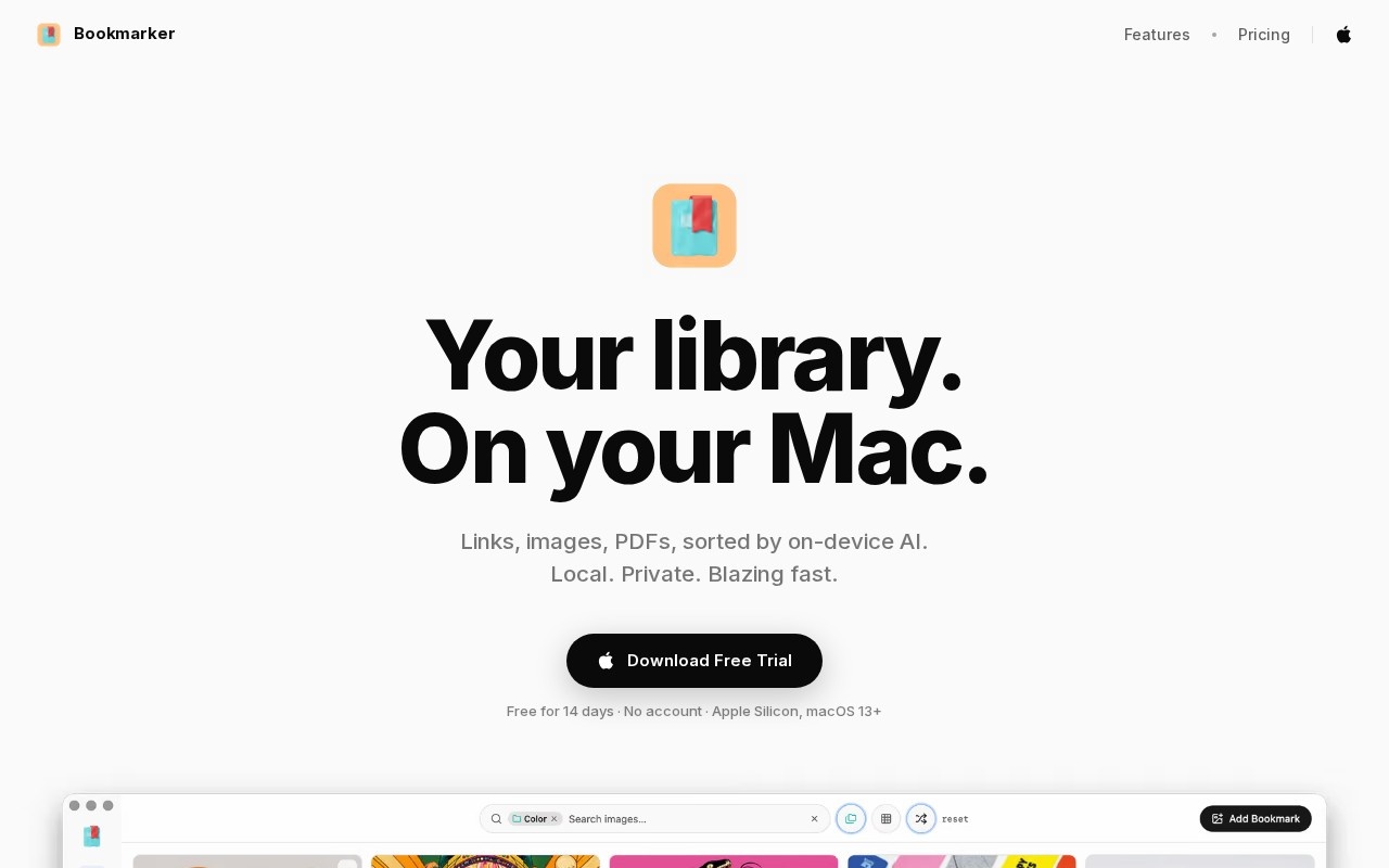 Bookmarker for Mac官网截图