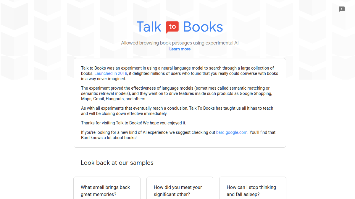 Talk To Books官网截图