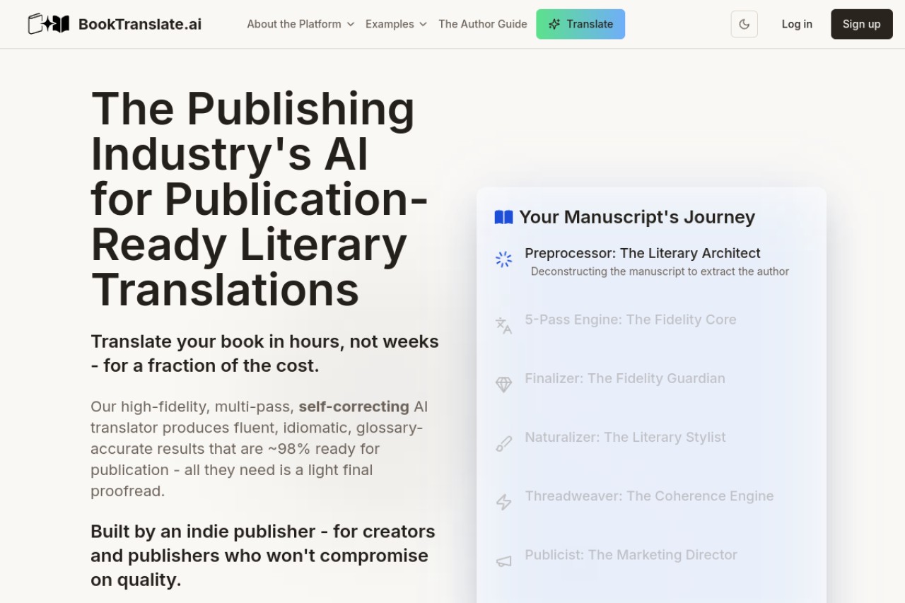 BookTranslate.ai官网截图