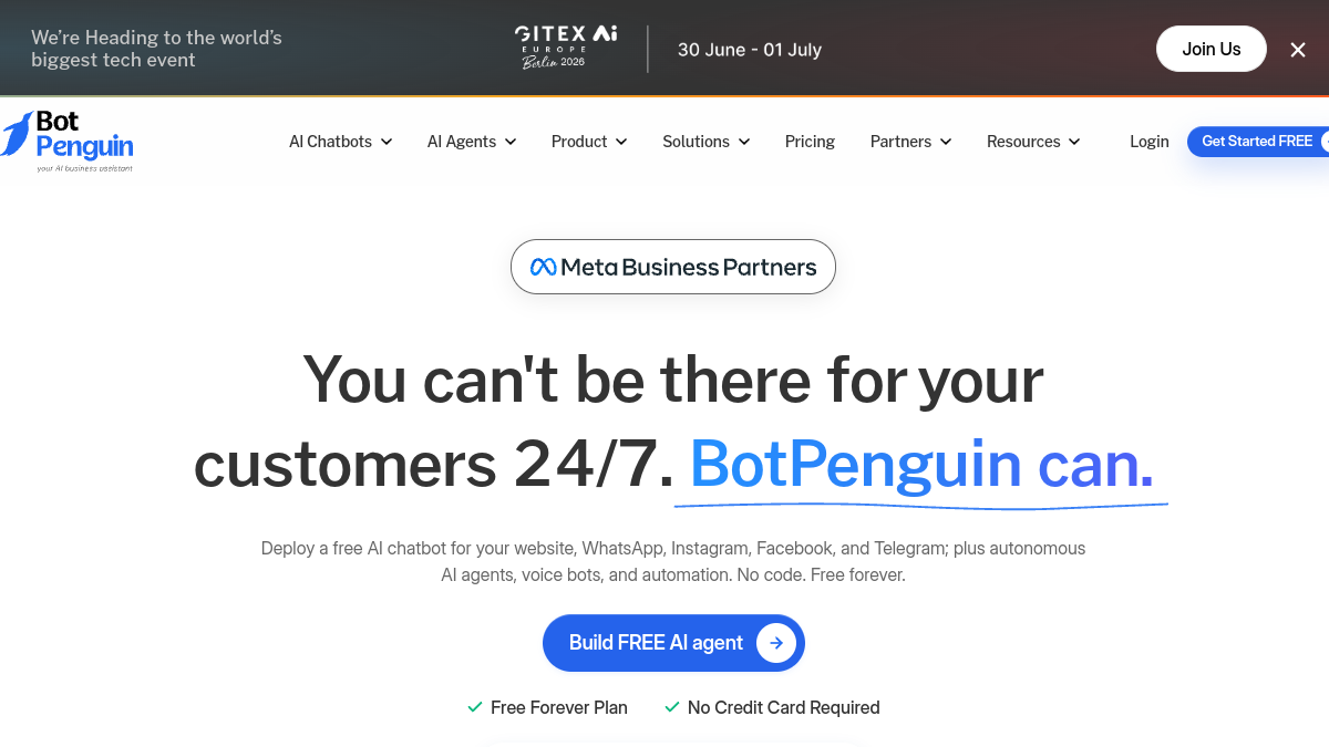 BotPenguin Chatbot官网截图