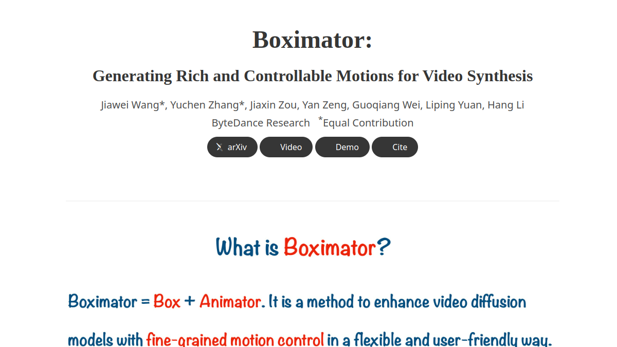 Boximator官网截图