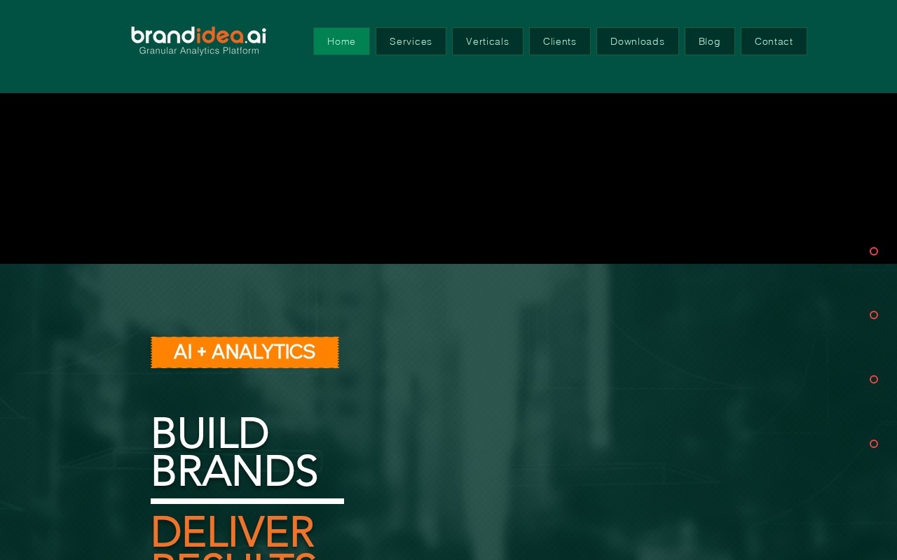 BrandIdea AI Granular Analytics Platform官网截图