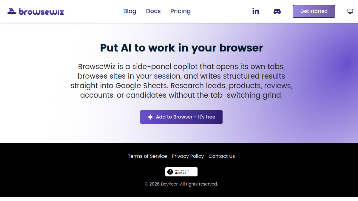 BrowseWiz官网截图