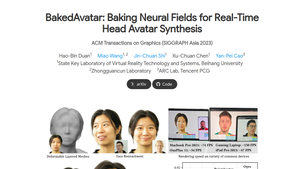 BakedAvatar官网截图