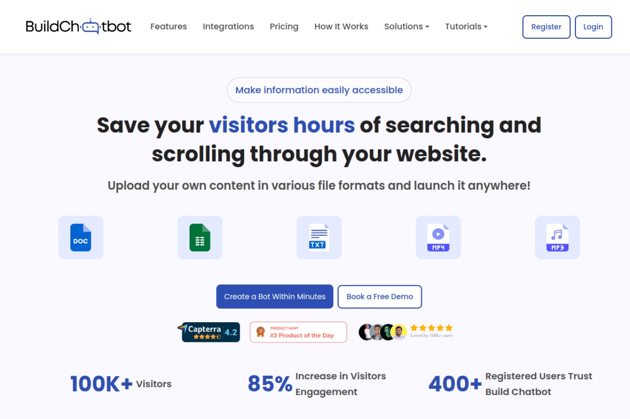 Build Chatbot官网截图