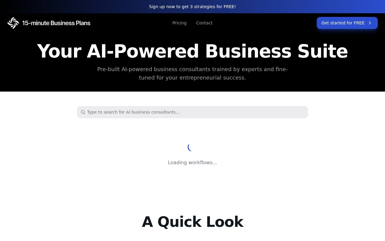 Business Plan Factory官网截图