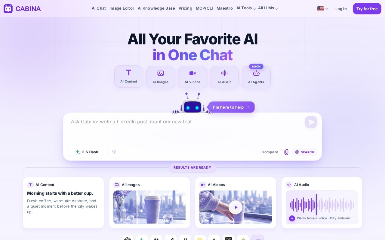 Cabina.AI官网截图
