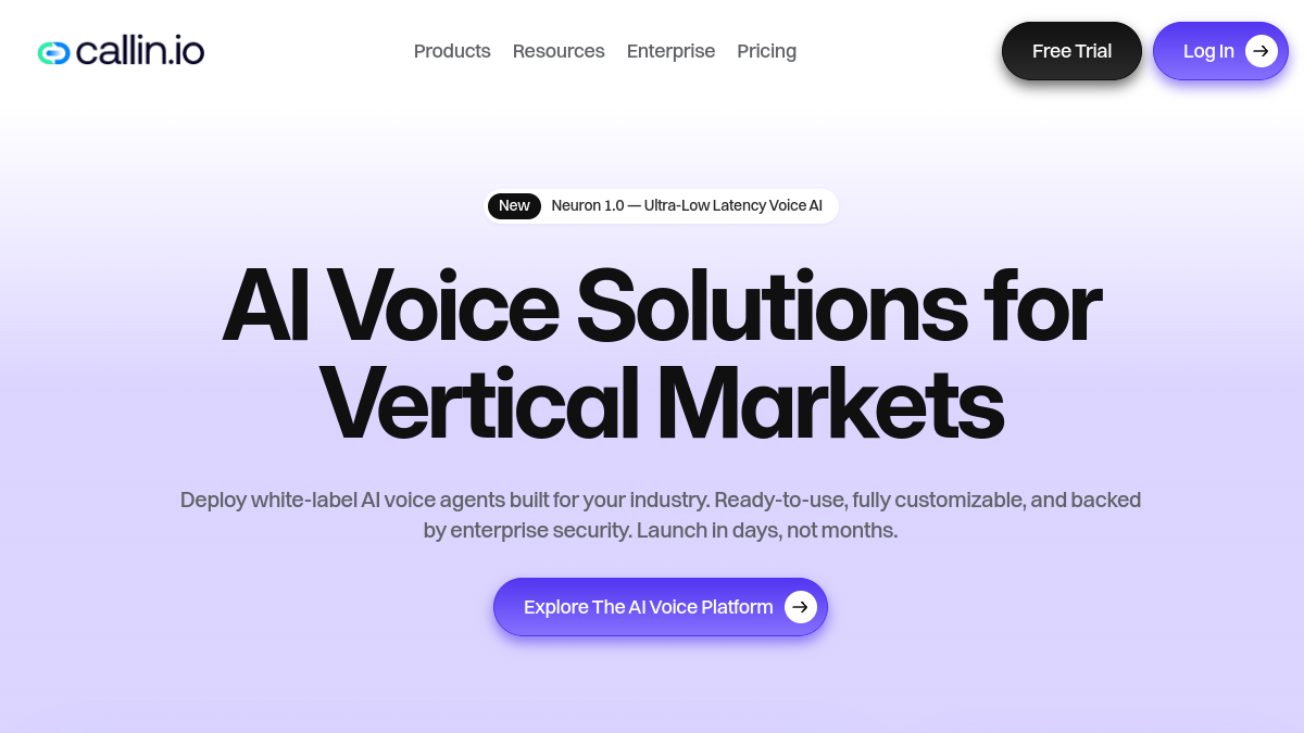 Callin AI官网截图