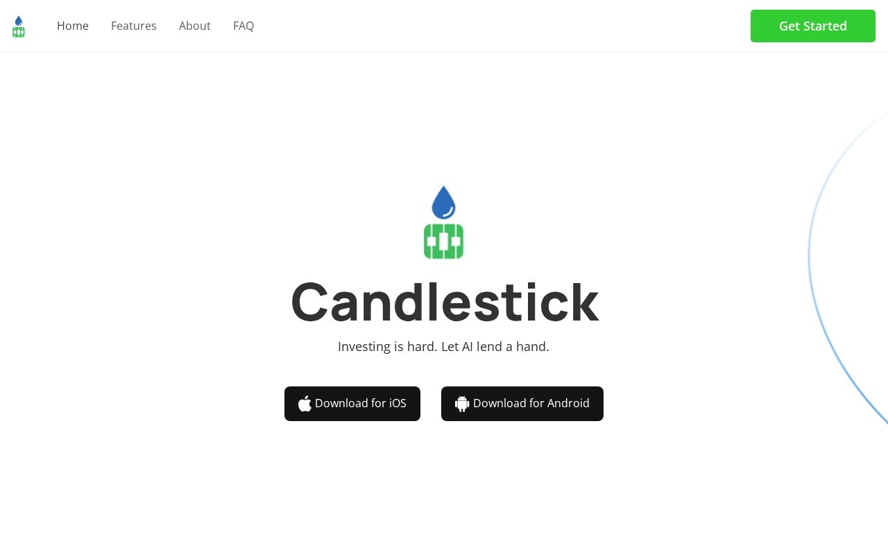 Candlestick官网截图