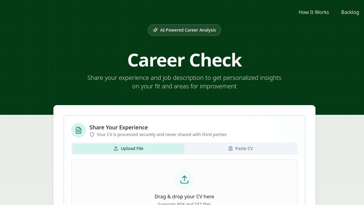 Career Check官网截图