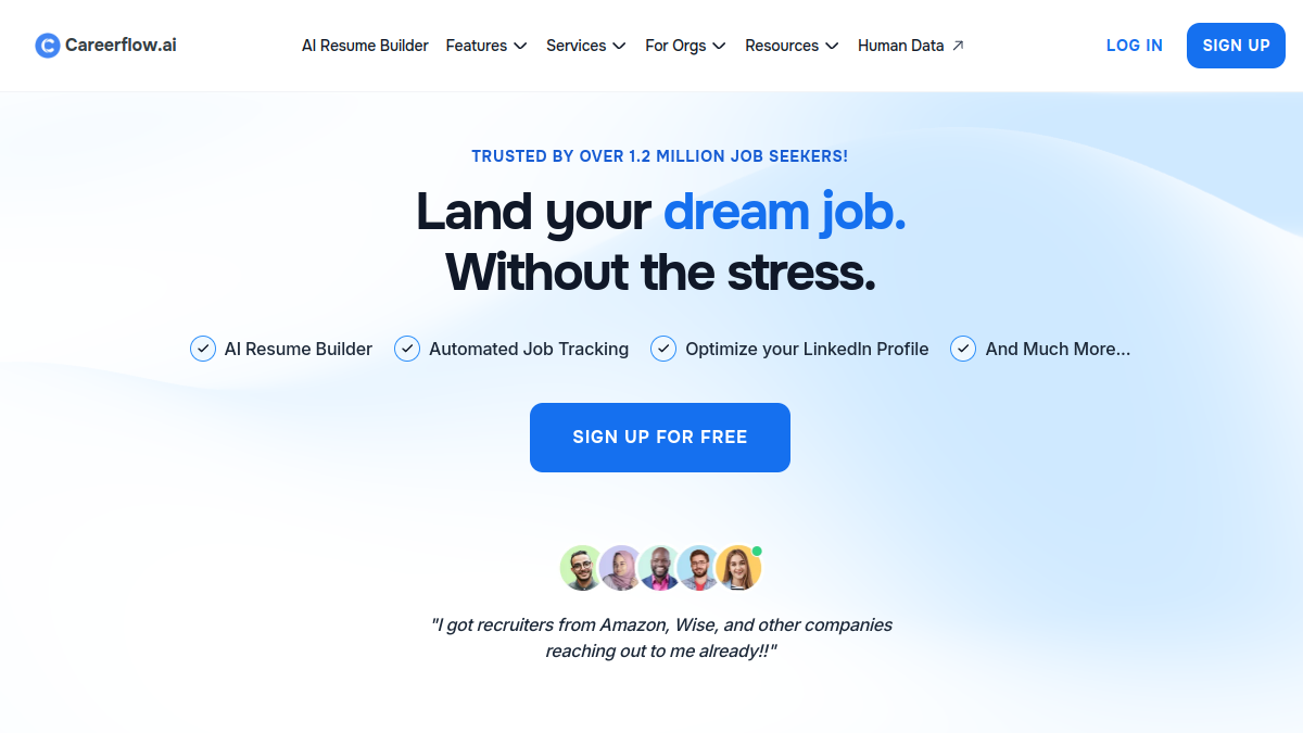 Careerflow官网截图