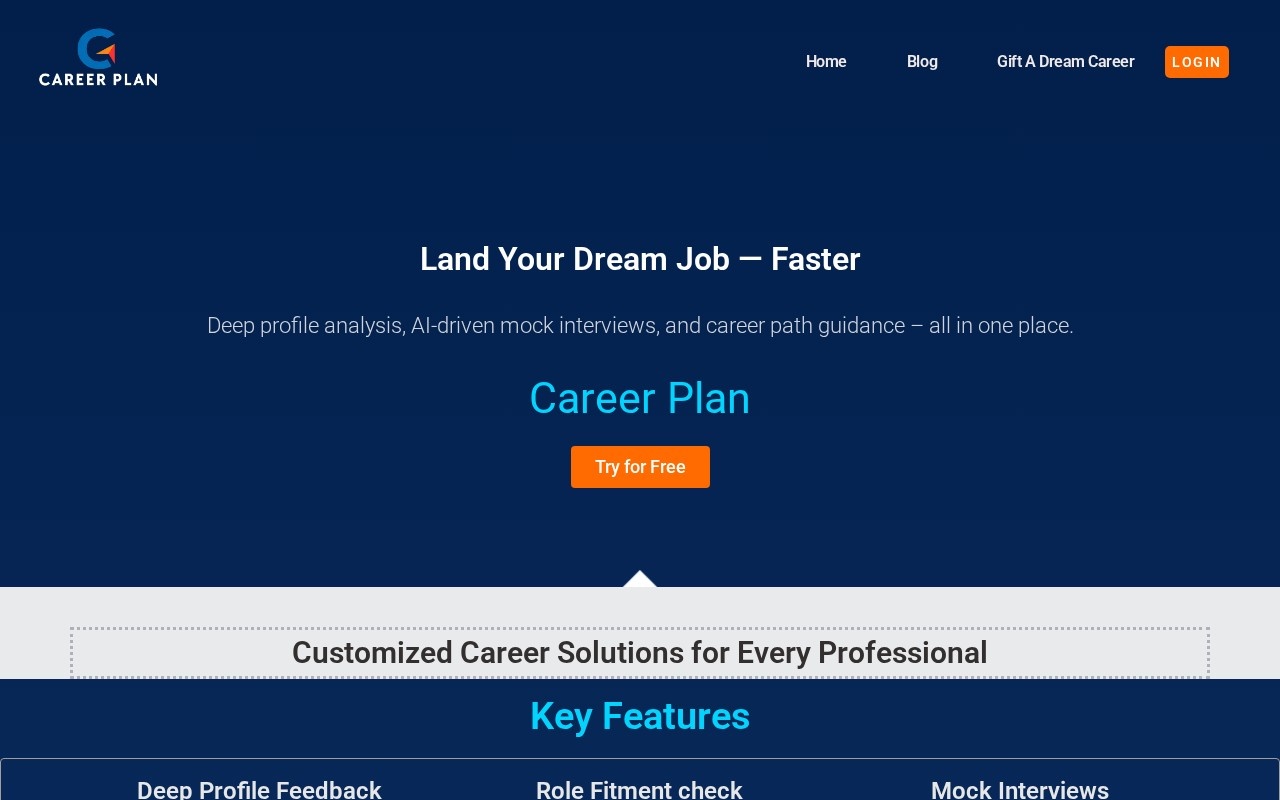Career Plan官网截图