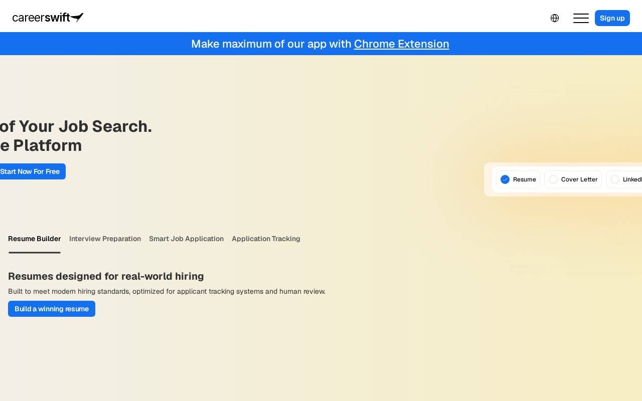 CareerSwift官网截图