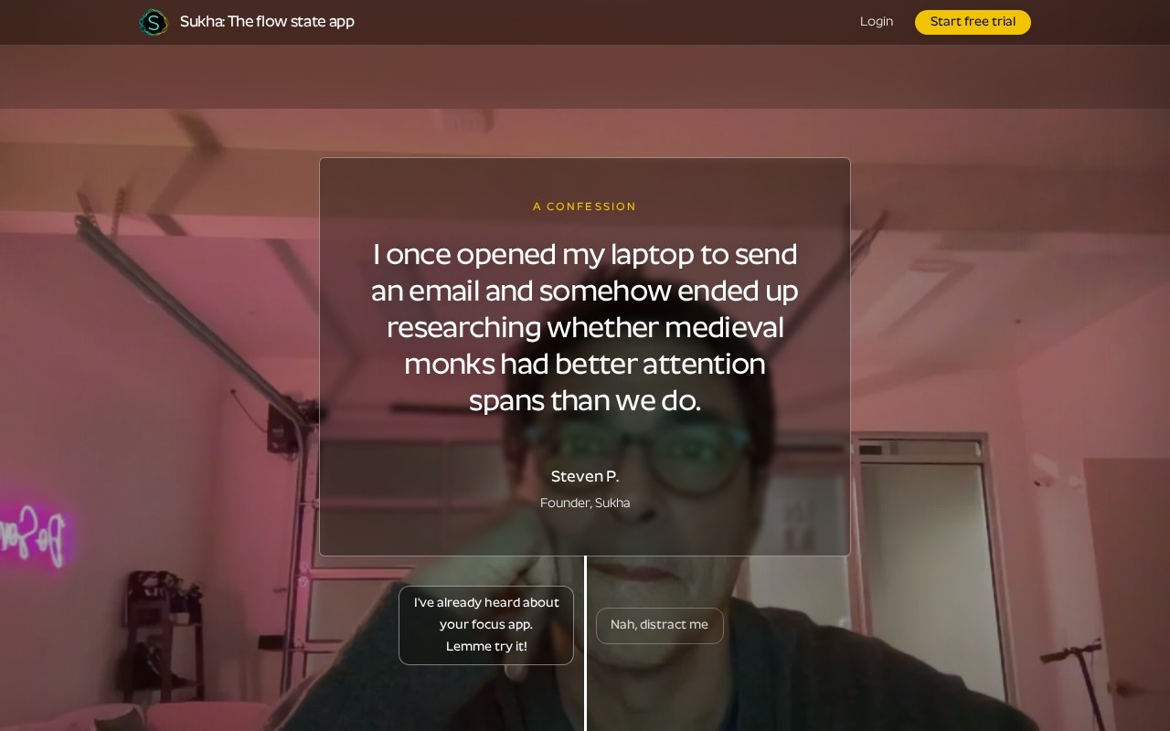 Sukha-Focus for Remote Work官网截图