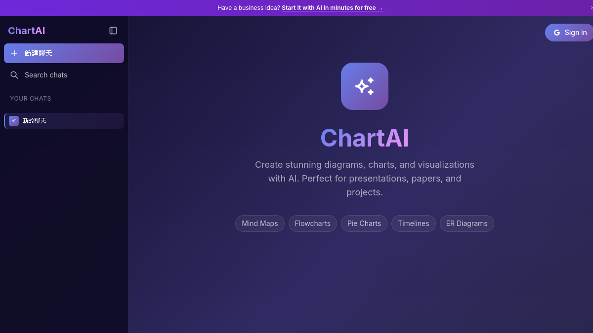 ChartAI官网截图