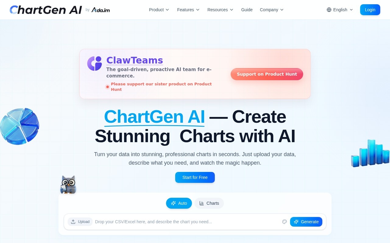 ChartGen.ai官网截图