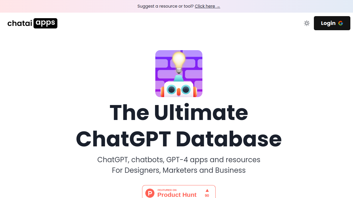 The Ultimate ChatGPT Tools Directory官网截图