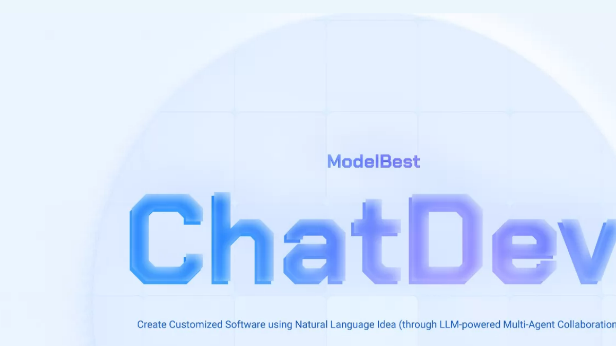 ChatDev软件开发平台官网截图