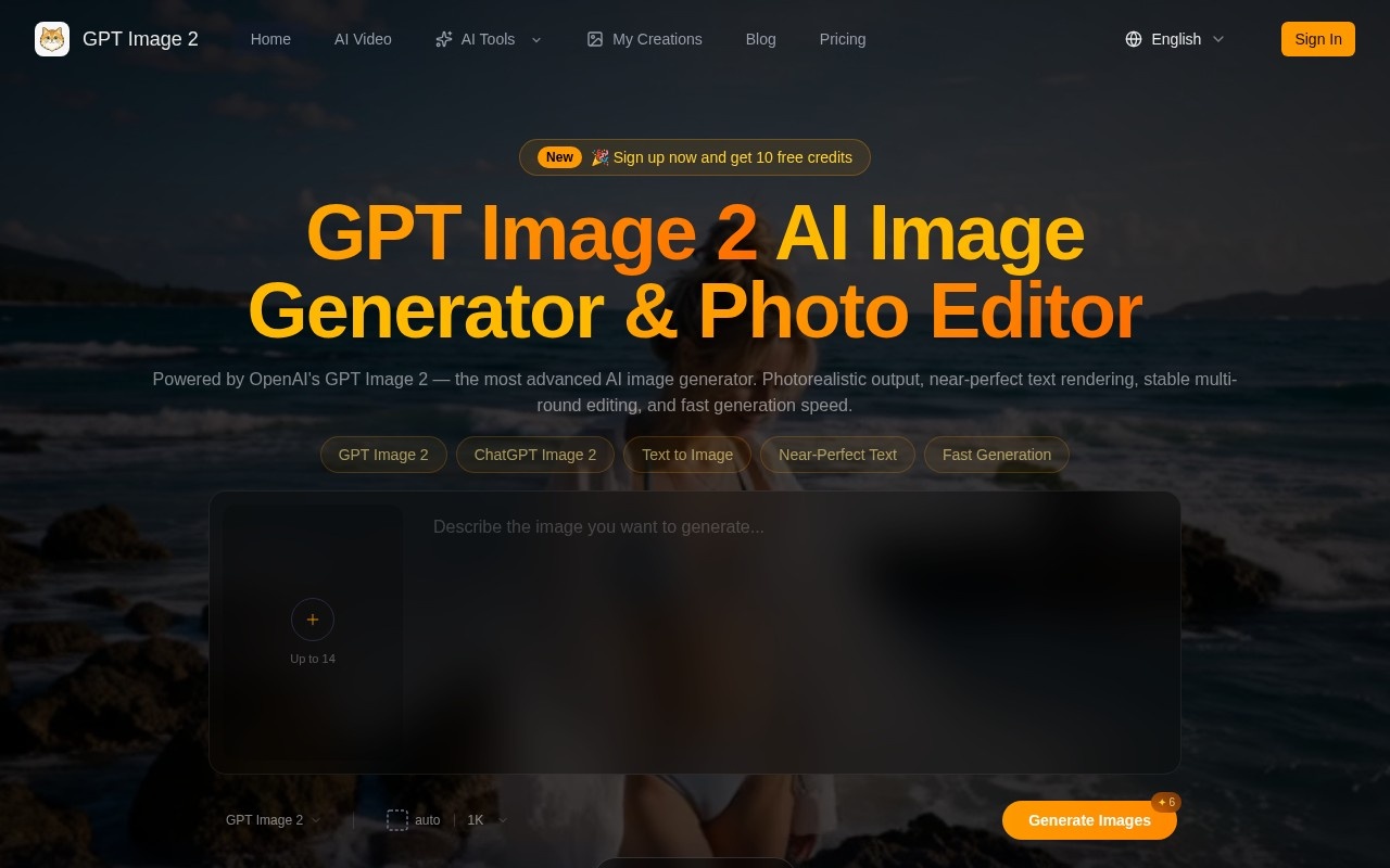 GPT Image 2官网截图