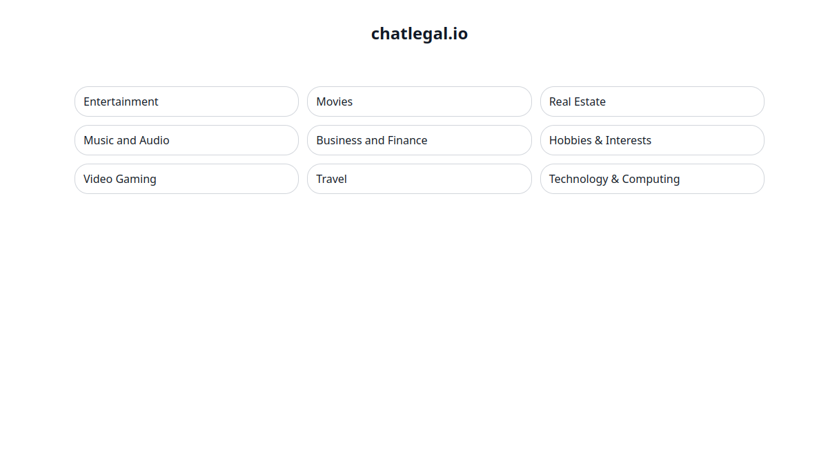 ChatLegal官网截图