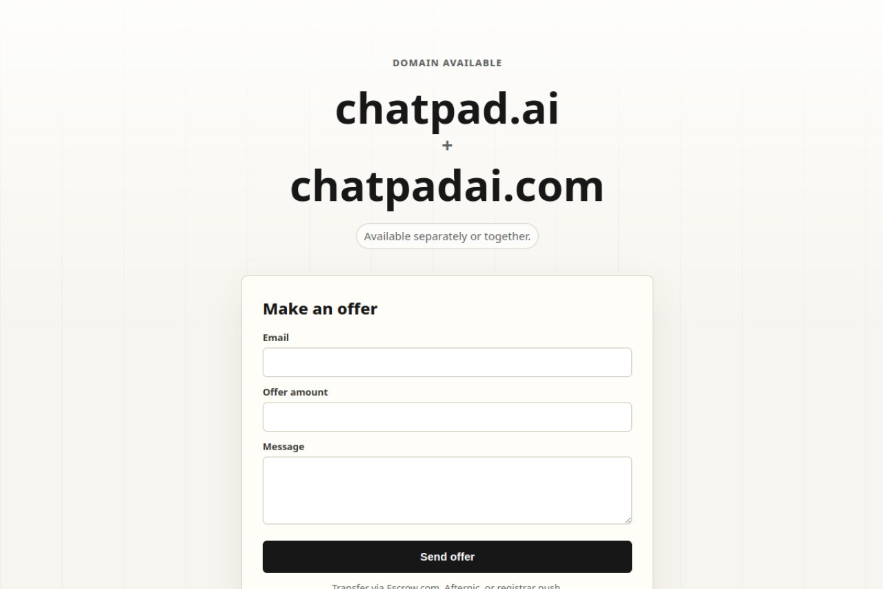 Chatpad AI官网截图