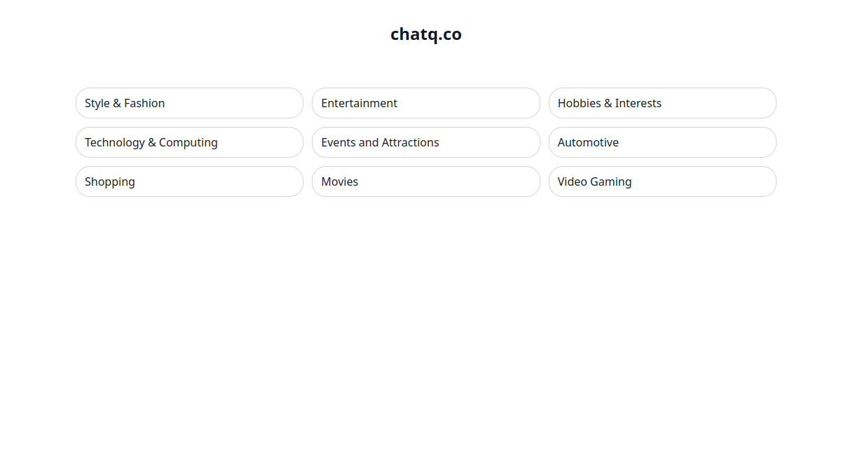ChatQ官网截图