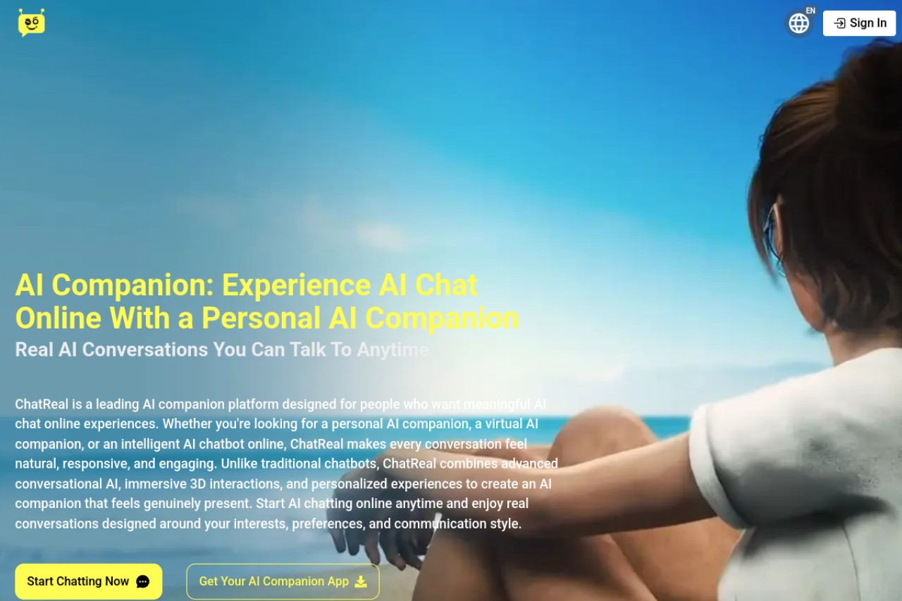 ChatReal AI官网截图